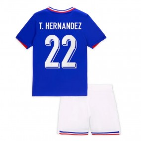 Frankrike T.Hernandez 22 EM Hjemmedrakt Barn 2024